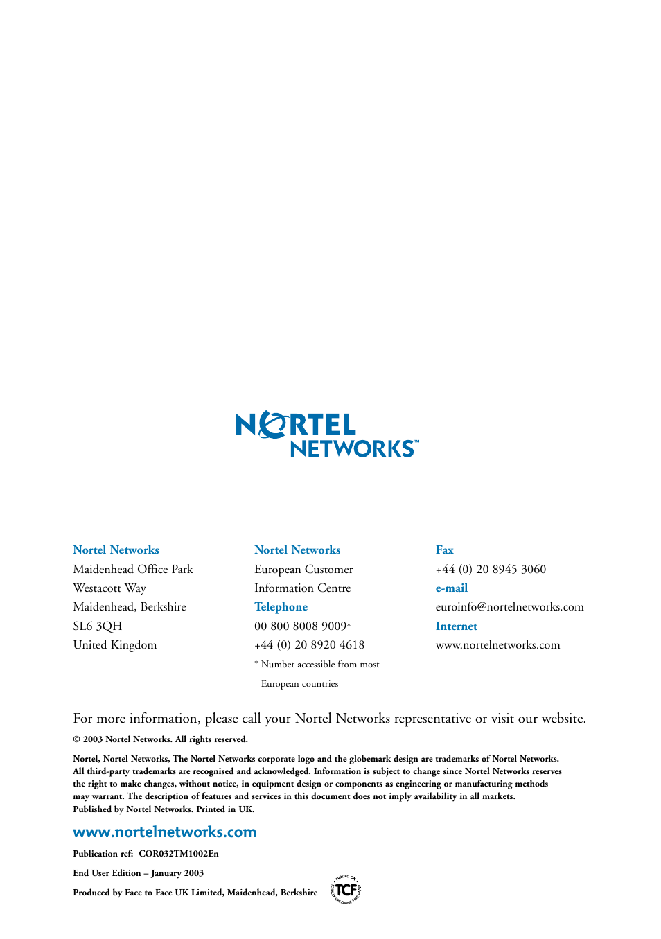Nortel Networks 7400 User Manual | Page 252 / 252