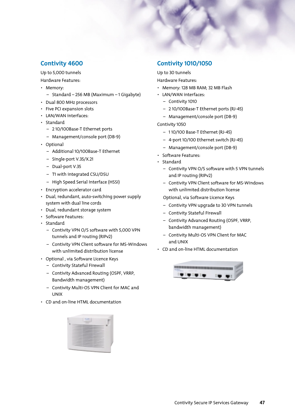 Contivity 4600 | Nortel Networks 7400 User Manual | Page 56 / 252
