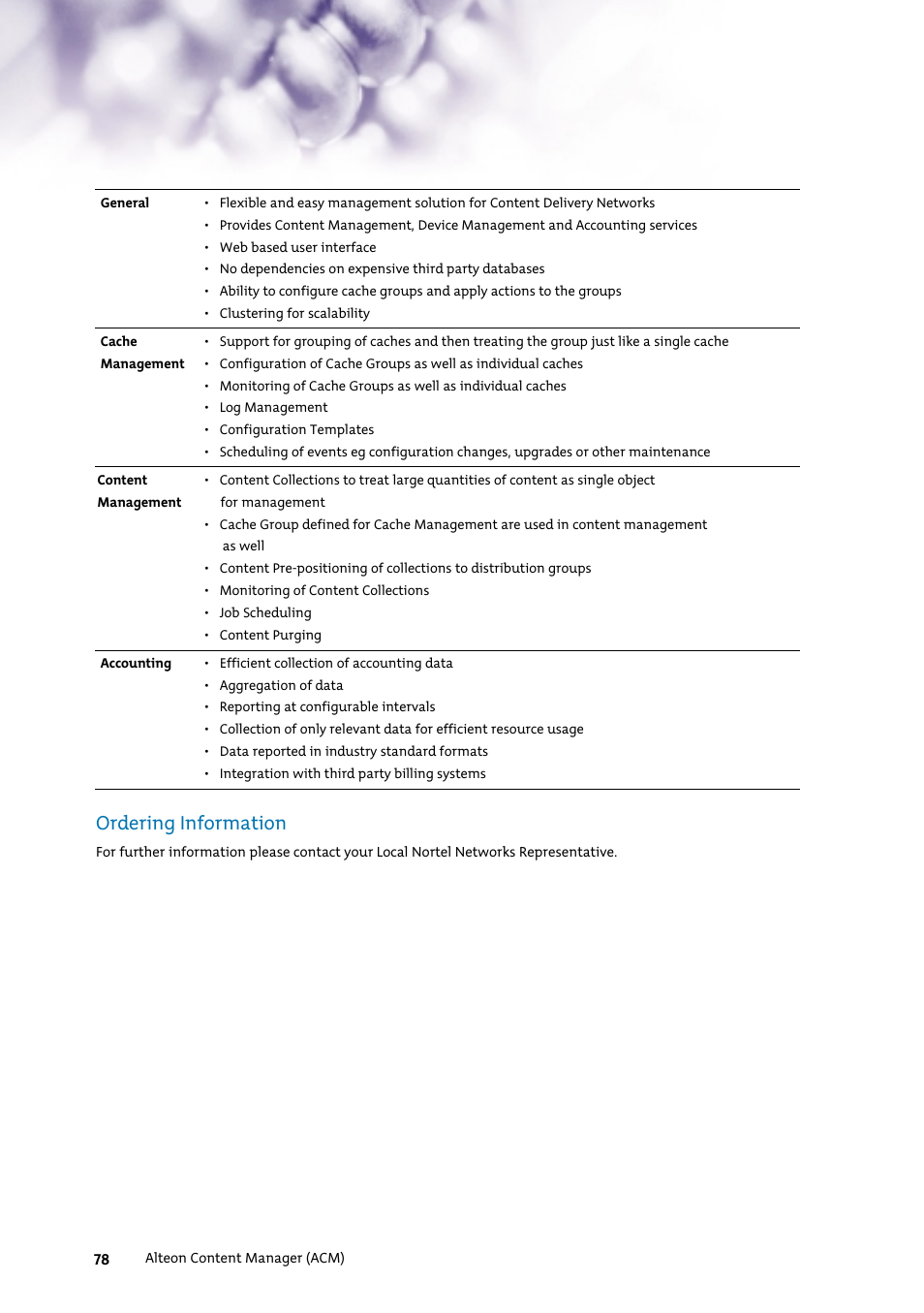 Ordering information | Nortel Networks 7400 User Manual | Page 87 / 252