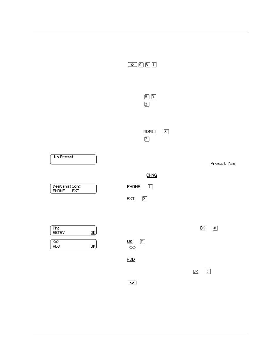 To assign a preset fax machine | Nortel Networks CallPilot P0941753 02 User Manual | Page 11 / 26