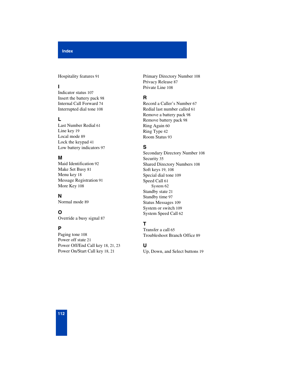 Nortel Networks 2210 User Manual | Page 112 / 116