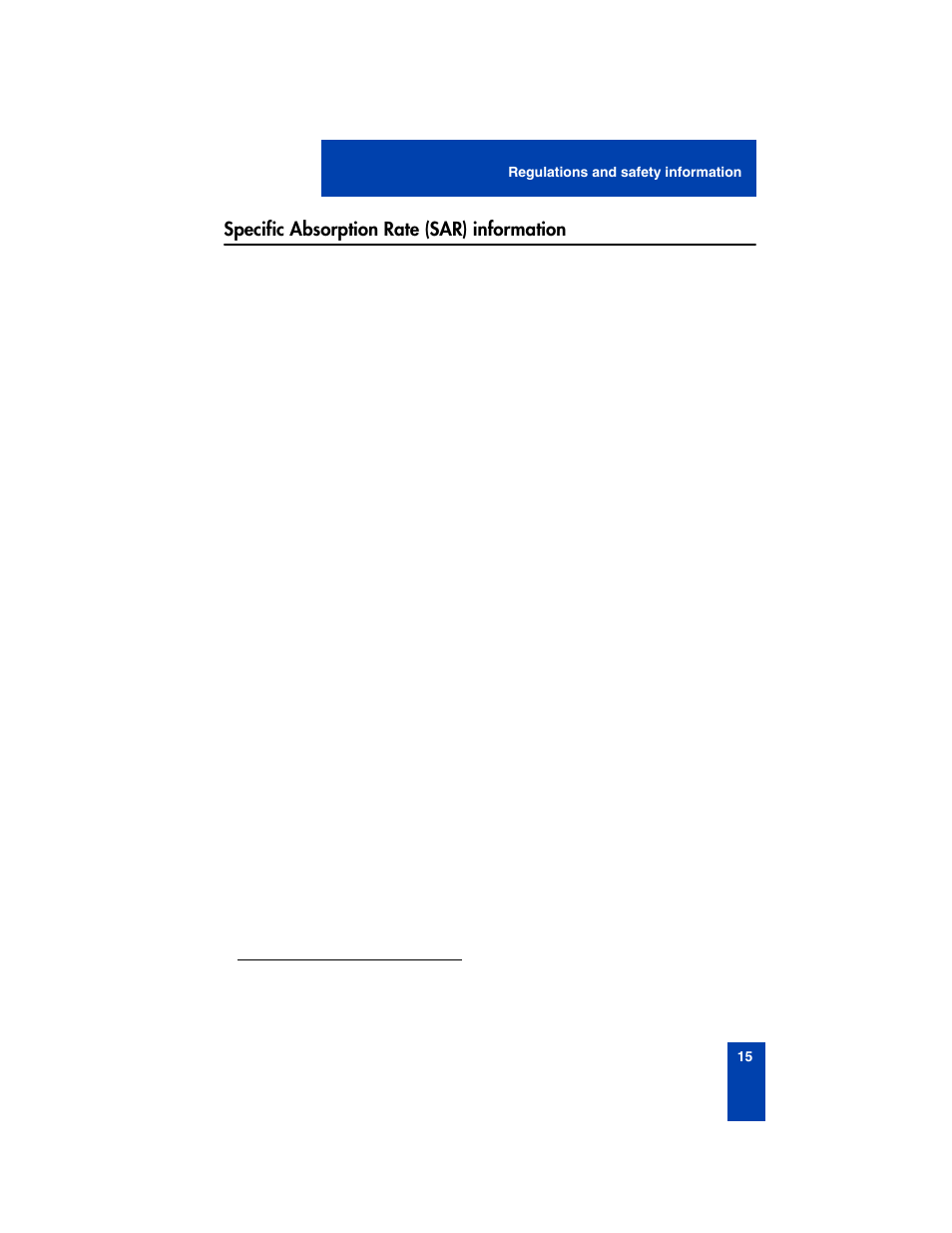 Specific absorption rate (sar) information | Nortel Networks 2210 User Manual | Page 15 / 116