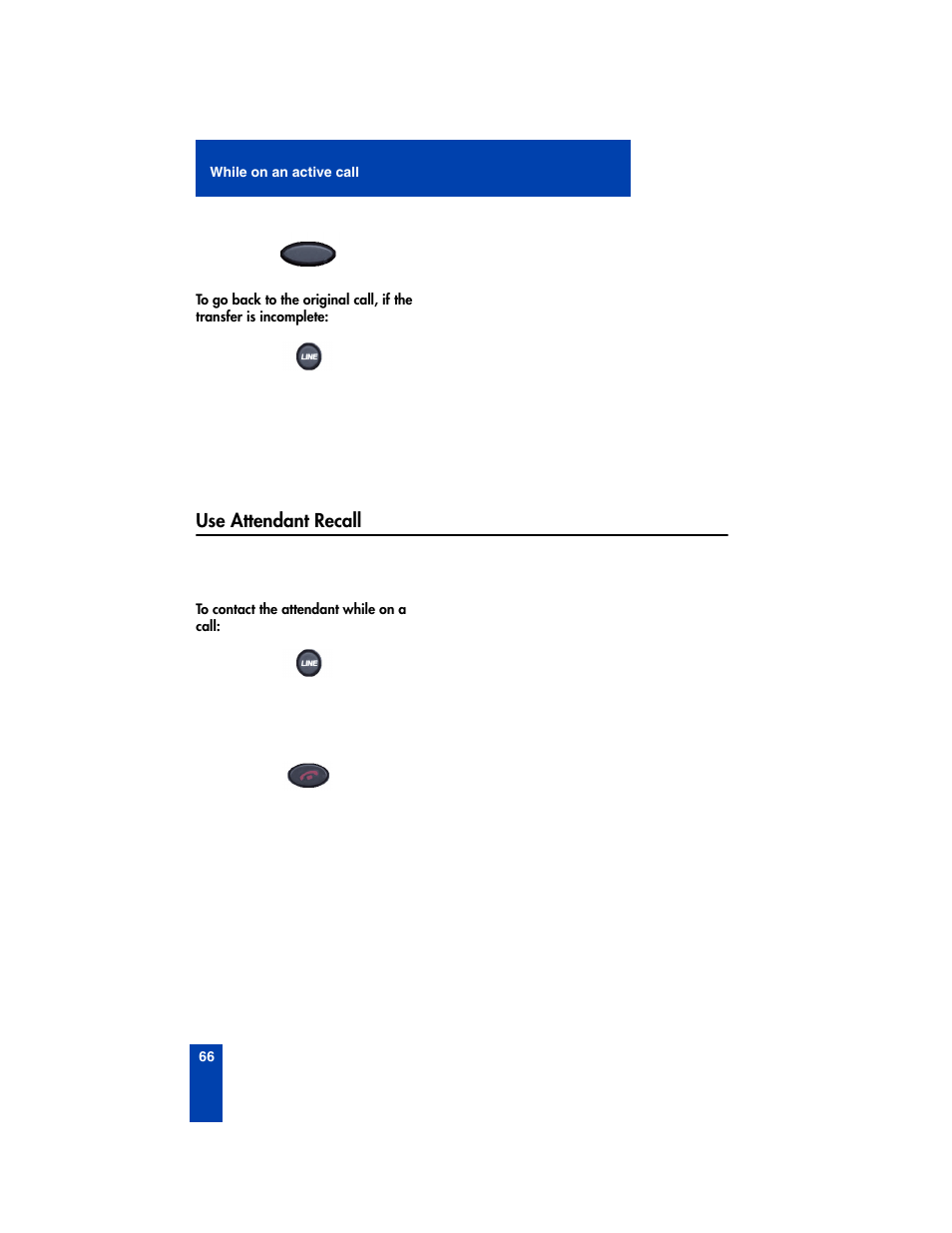 Use attendant recall | Nortel Networks 2210 User Manual | Page 66 / 116
