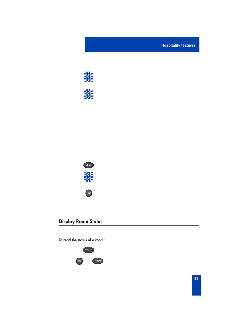 Display room status | Nortel Networks 2210 User Manual | Page 93 / 116