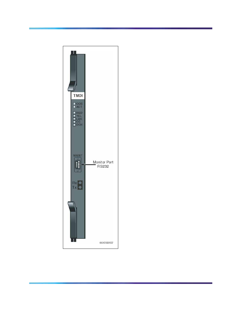 Figure 303 ntrb21 tmdi card faceplate, Power requirements | Nortel Networks Circuit Card 311 User Manual | Page 1062 / 1134