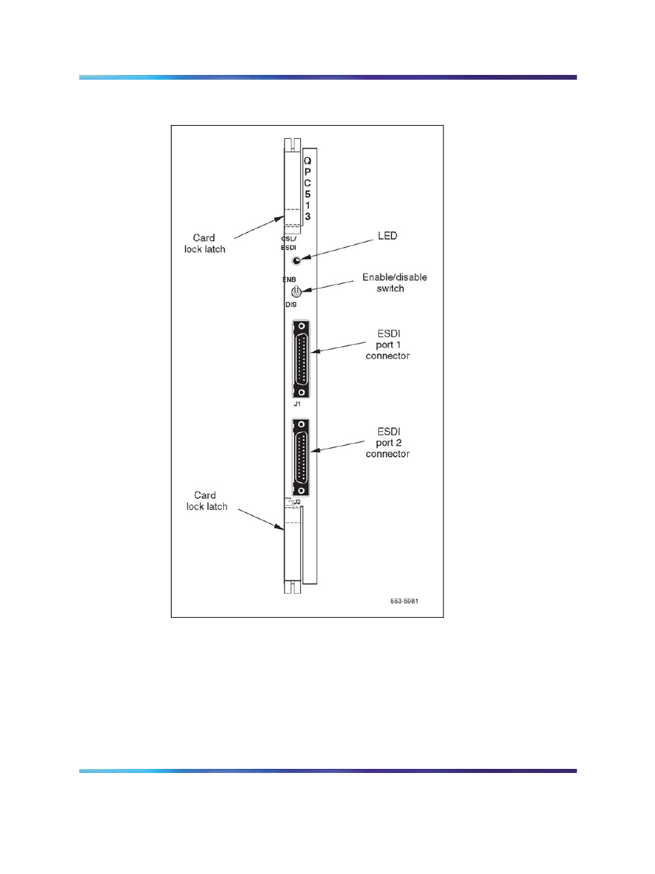 Functional description, Figure 309 cpc513 esdi card front panel | Nortel Networks Circuit Card 311 User Manual | Page 1091 / 1134