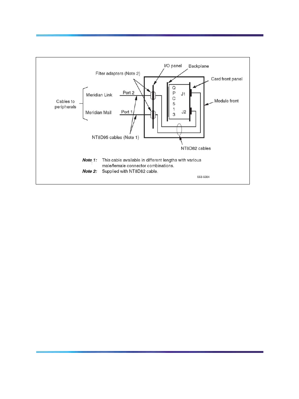 Figure 313 qpc513 esdi card cabling | Nortel Networks Circuit Card 311 User Manual | Page 1102 / 1134