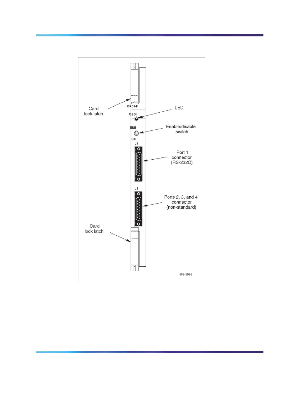 Functional description, Figure 314 qpc841 qsdi card front panel | Nortel Networks Circuit Card 311 User Manual | Page 1105 / 1134