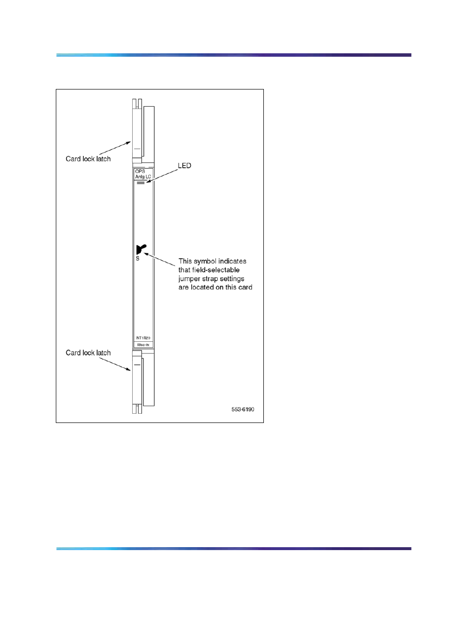 Figure 21 ops analog line card - faceplate | Nortel Networks Circuit Card 311 User Manual | Page 123 / 1134