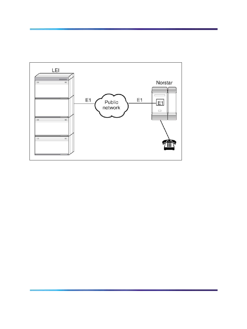 Figure 83 lei connection to norstar system, Figure 83 "lei connection to norstar system | Nortel Networks Circuit Card 311 User Manual | Page 316 / 1134