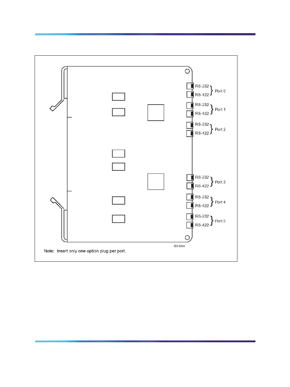 Cabling, Figure 116 nt7d16 data access card port connectors | Nortel Networks Circuit Card 311 User Manual | Page 482 / 1134