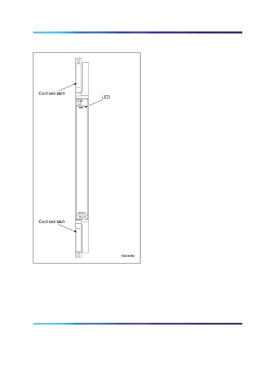 Figure 124 digital line card - faceplate | Nortel Networks Circuit Card 311 User Manual | Page 504 / 1134