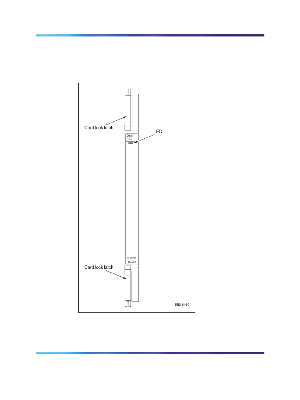 Figure 125 digital line card - faceplate | Nortel Networks Circuit Card 311 User Manual | Page 505 / 1134