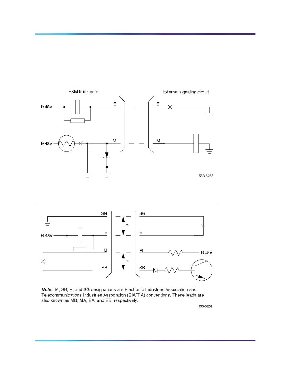 Figure 228 e and m type i signaling, Figure 229 e and m type ii signaling, Figure 228 "e and m type i | Figure 229 "e and m type ii | Nortel Networks Circuit Card 311 User Manual | Page 732 / 1134