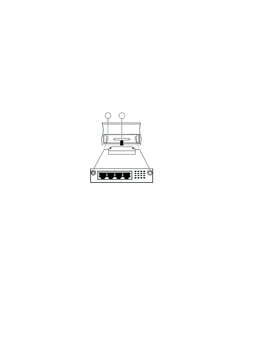 Figure 10, Attach devices to the mda ports, Figure 10 installing an mda 4 | Nortel Networks Media Dependent Adapters 302403-G User Manual | Page 28 / 32