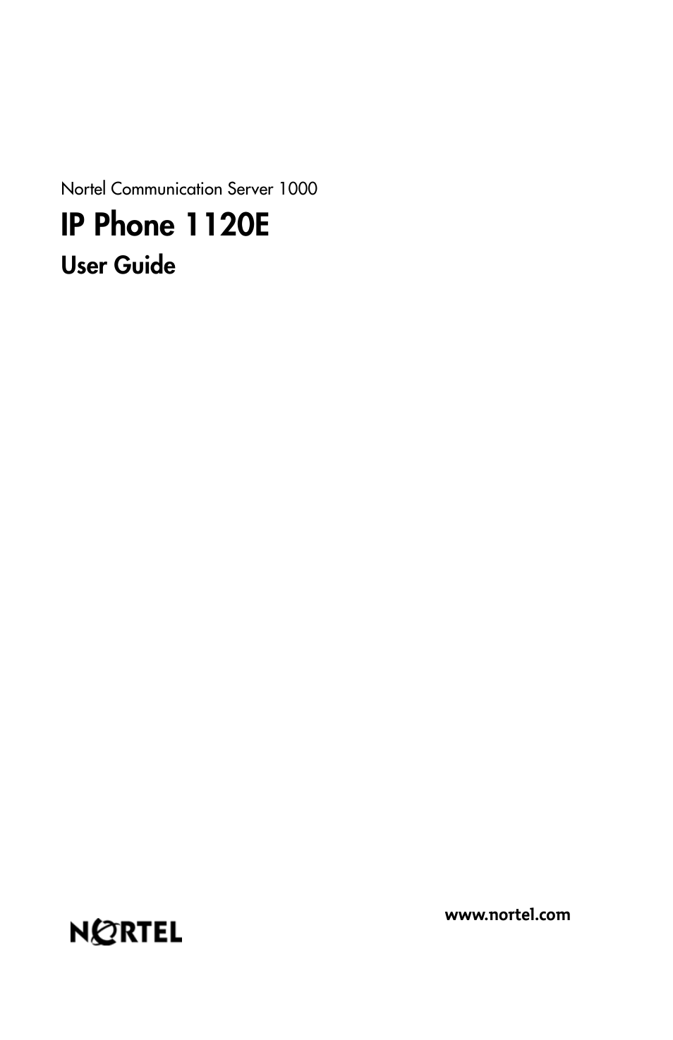 Back, Ip phone 1120e, User guide | Nortel Networks 1120 User Manual | Page 160 / 160