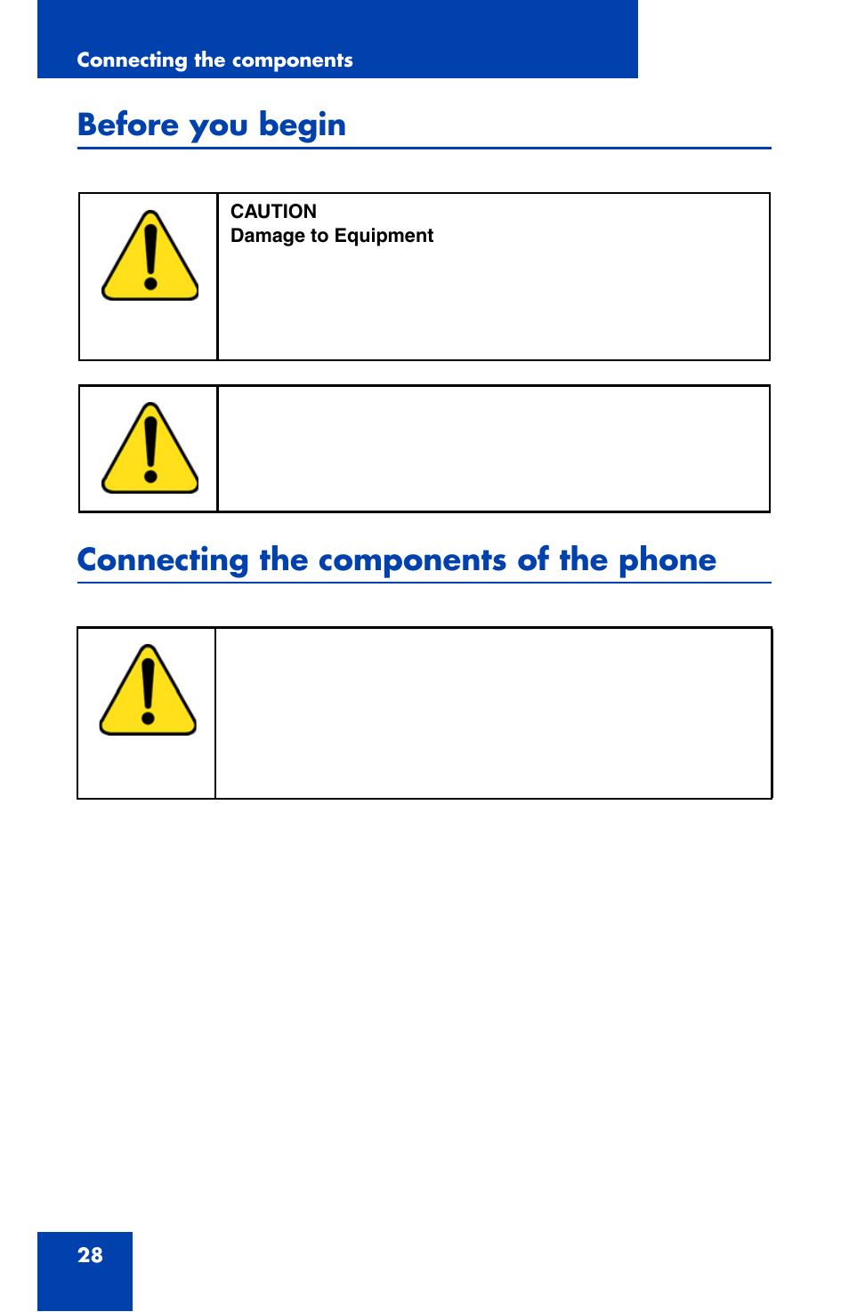 Before you begin, Connecting the components of the phone | Nortel Networks 1120 User Manual | Page 28 / 160