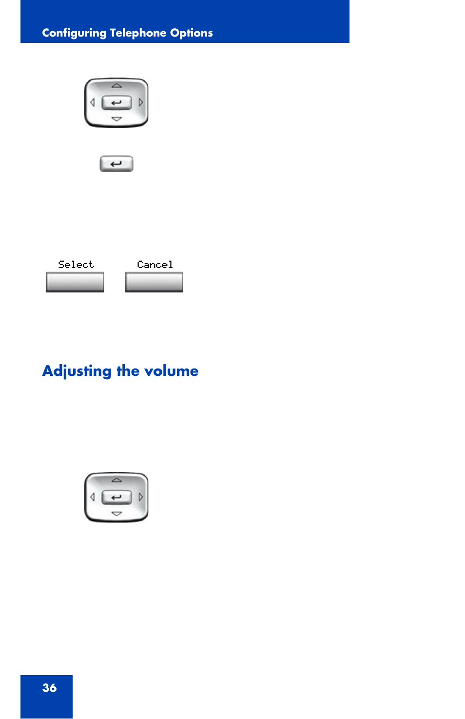 Adjusting the volume | Nortel Networks 1120 User Manual | Page 36 / 160