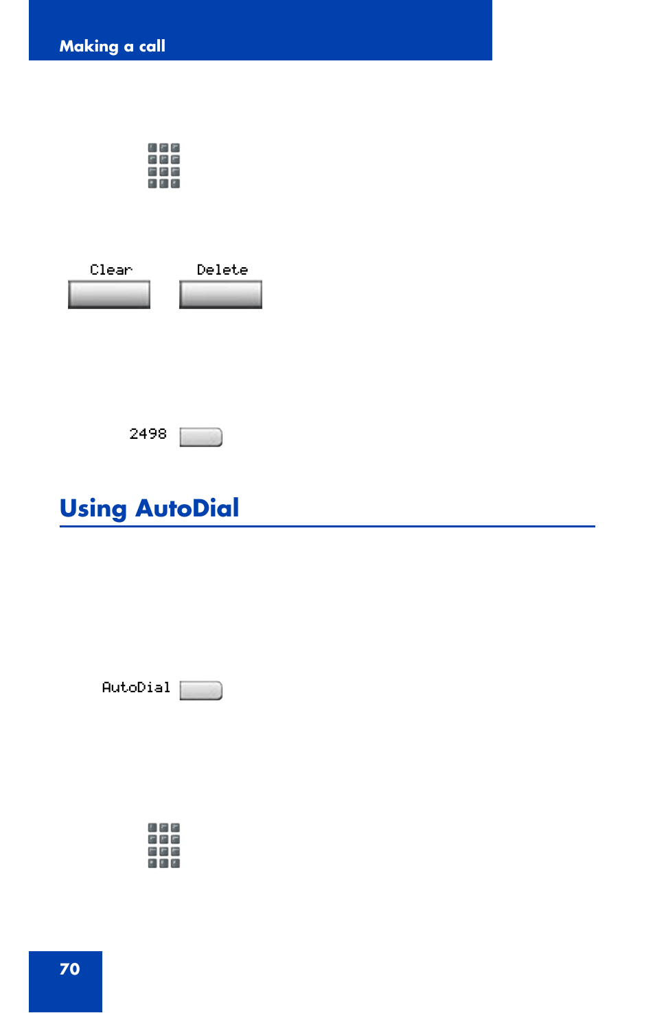 Using autodial | Nortel Networks 1120 User Manual | Page 70 / 160