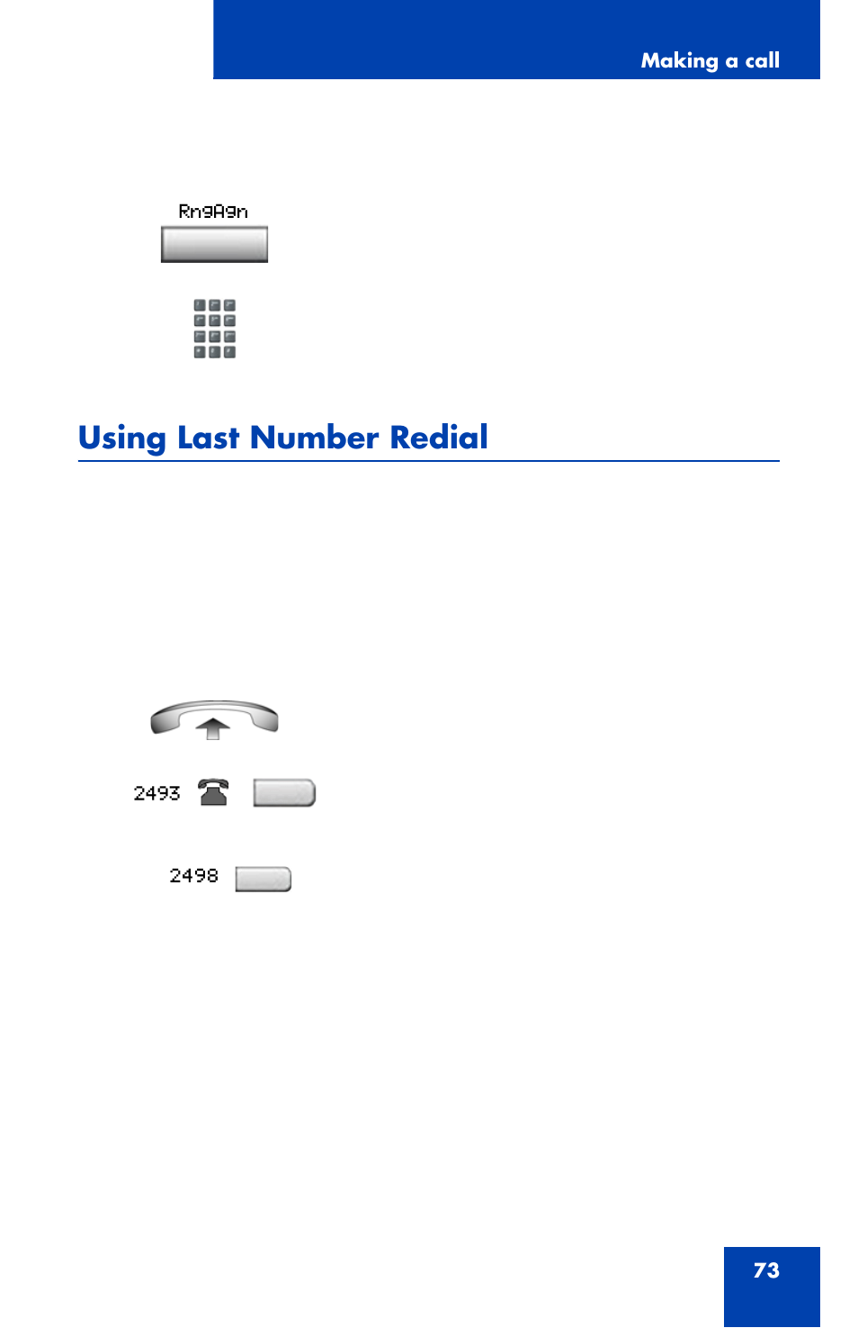 Using last number redial | Nortel Networks 1120 User Manual | Page 73 / 160