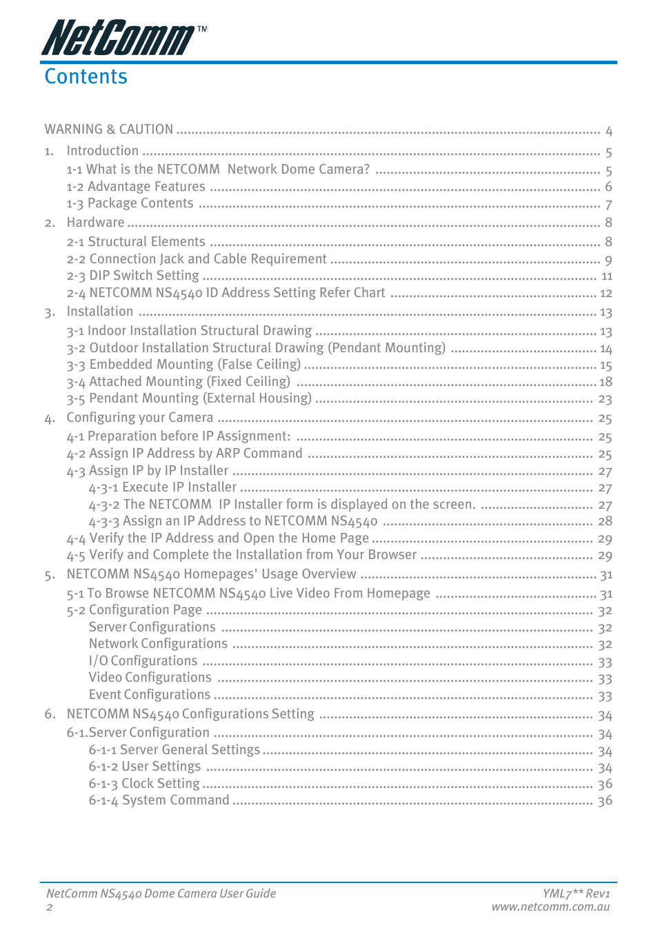 Nortel Networks NS4540 User Manual | Page 2 / 58