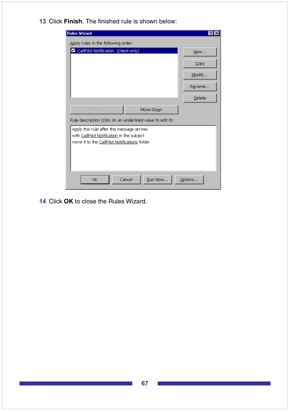 Nortel Networks CallPilot Desktop Messaging User Manual | Page 67 / 72