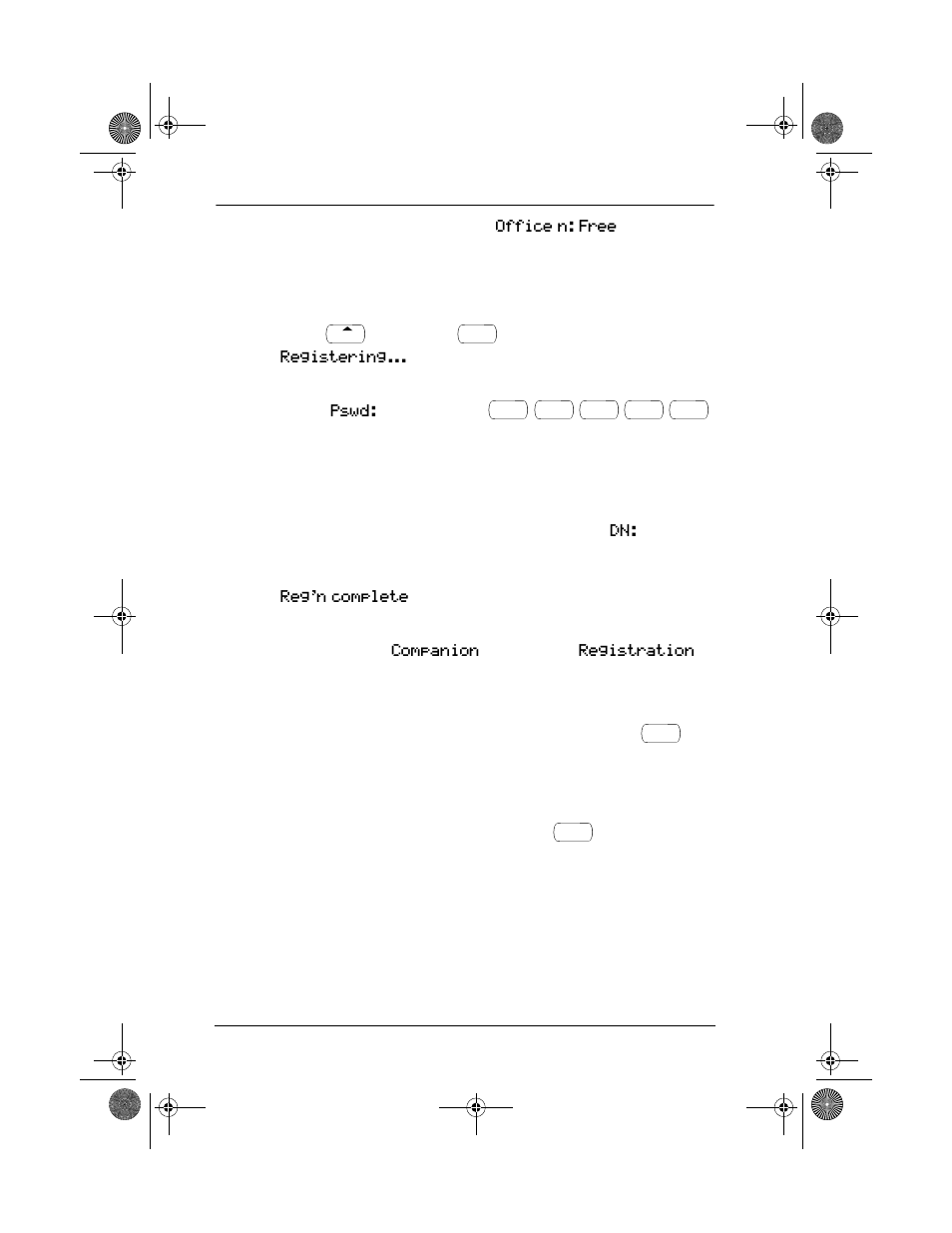 To confirm that the c3020 is registered | Nortel Networks Companion MICS-XC User Manual | Page 86 / 138