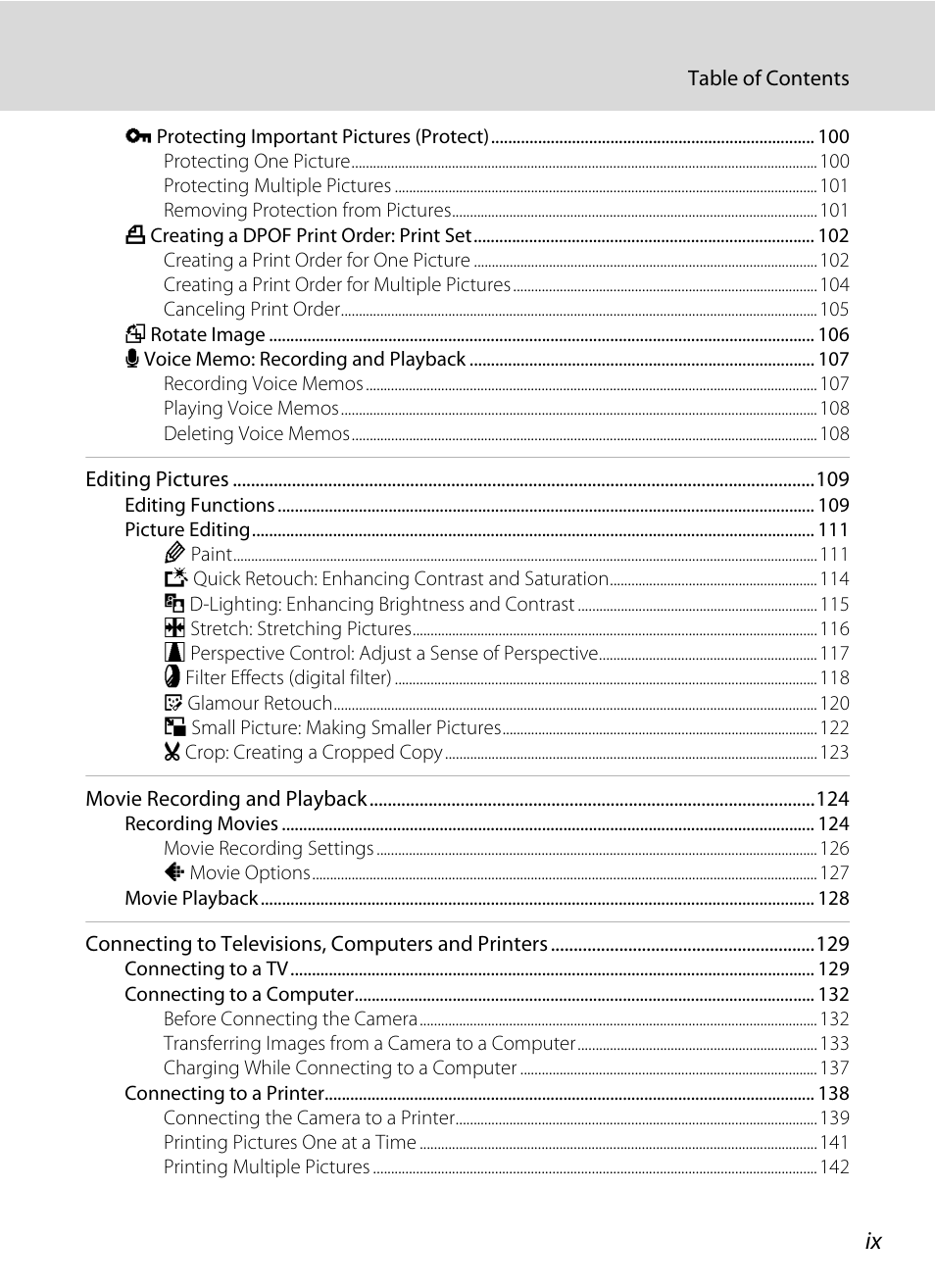 Nortel Networks COOLPIX S80 User Manual | Page 11 / 204