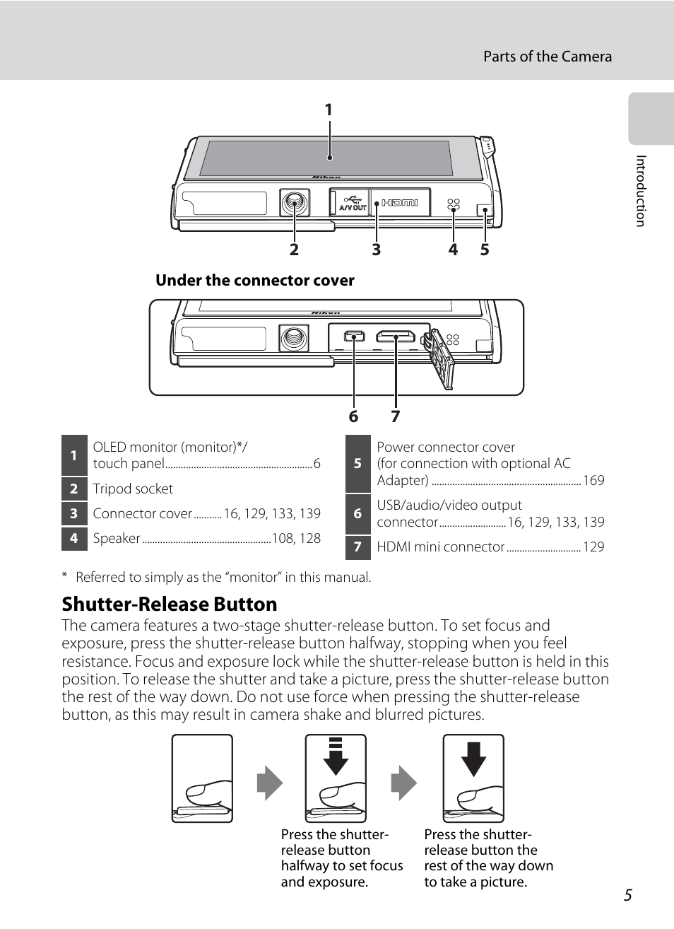 Shutter-release button | Nortel Networks COOLPIX S80 User Manual | Page 17 / 204