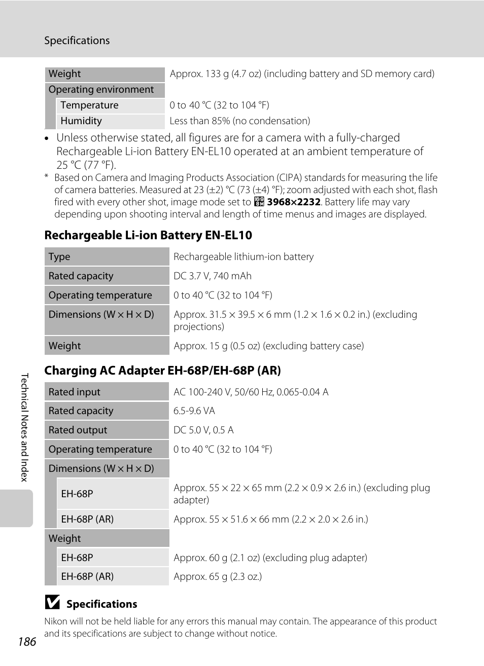 Nortel Networks COOLPIX S80 User Manual | Page 198 / 204