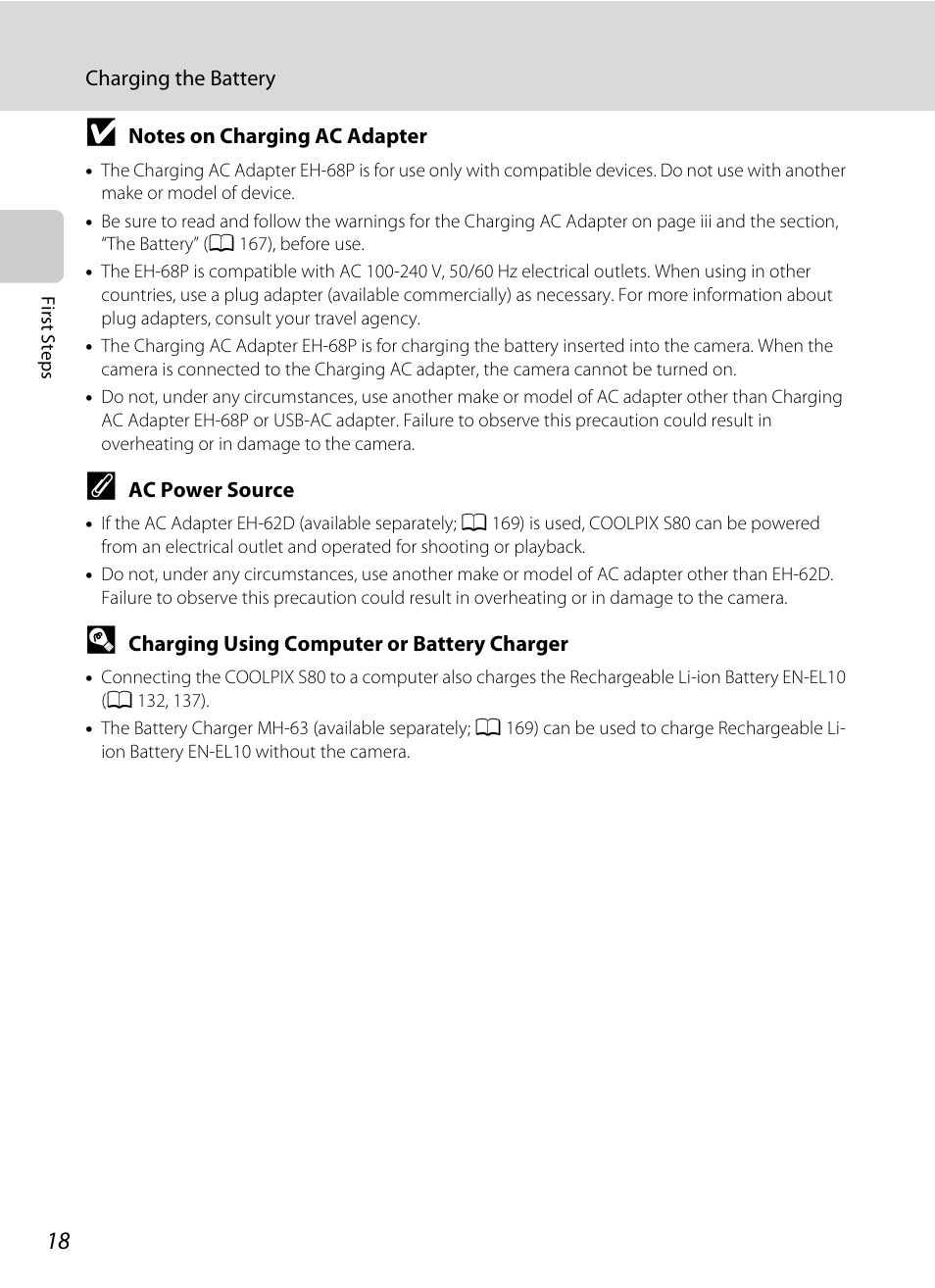 Nortel Networks COOLPIX S80 User Manual | Page 30 / 204