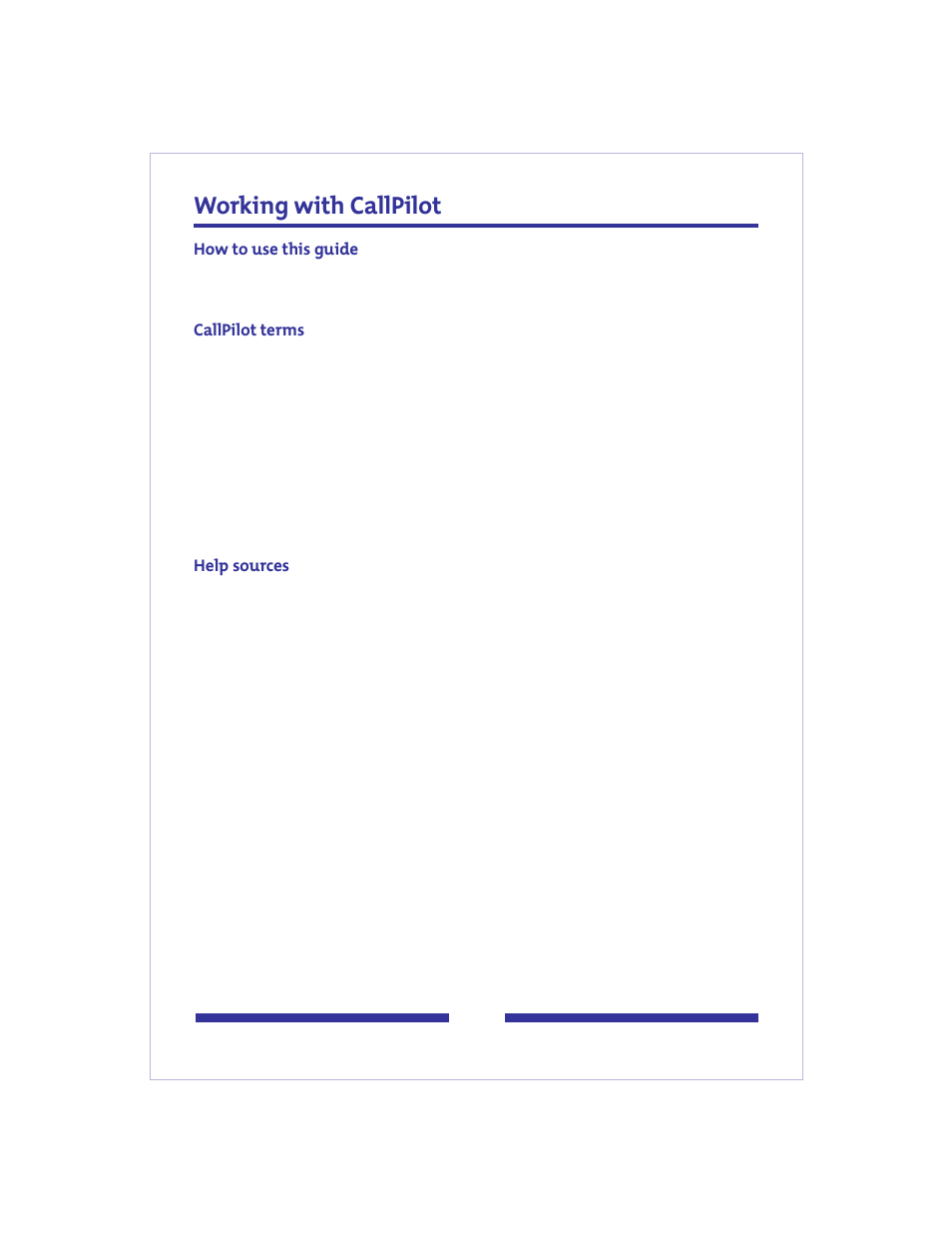 Working with callpilot | Nortel Networks jAZZ X-6000 User Manual | Page 4 / 28
