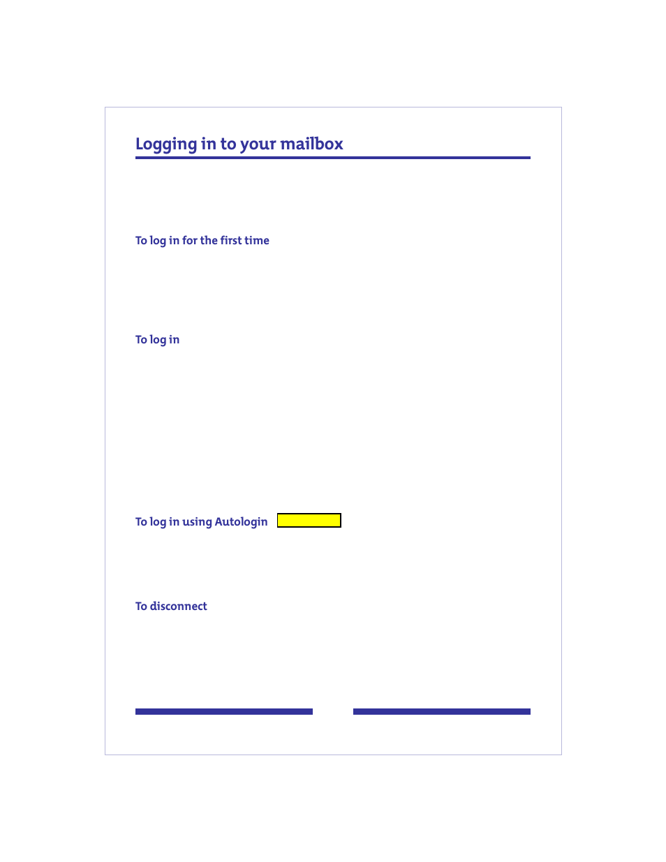 Logging in to your mailbox | Nortel Networks jAZZ X-6000 User Manual | Page 7 / 28