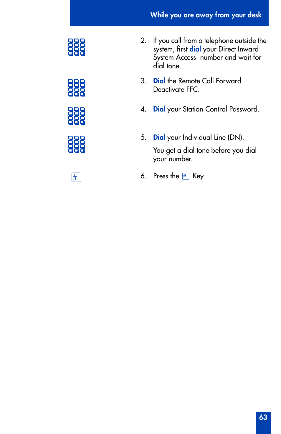 Nortel Networks Meridian M3905 User Manual | Page 63 / 110