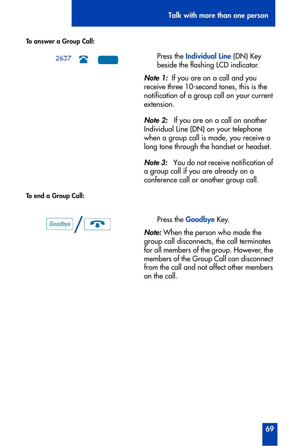 Nortel Networks Meridian M3905 User Manual | Page 69 / 110