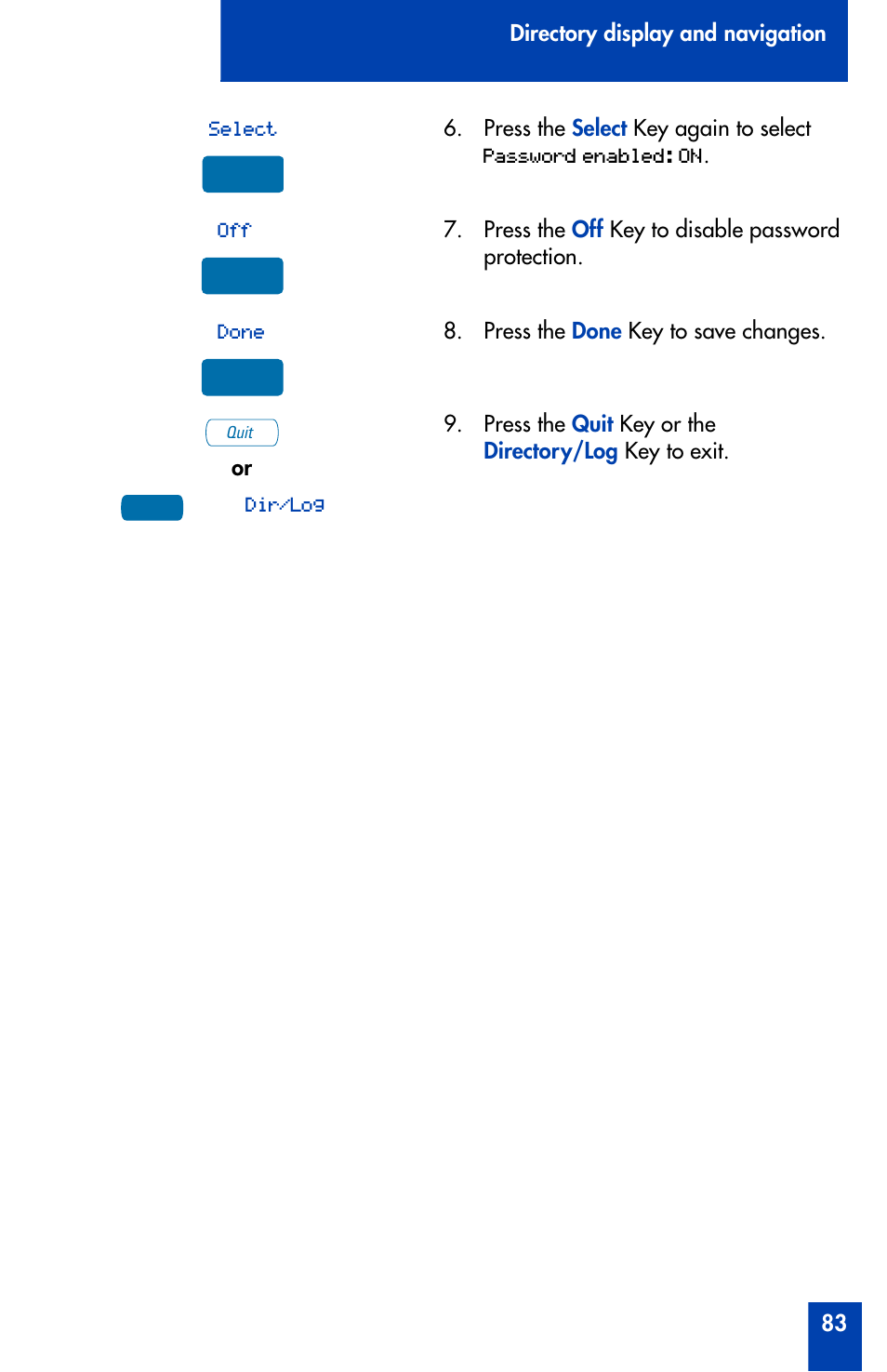 Nortel Networks Meridian M3905 User Manual | Page 83 / 110