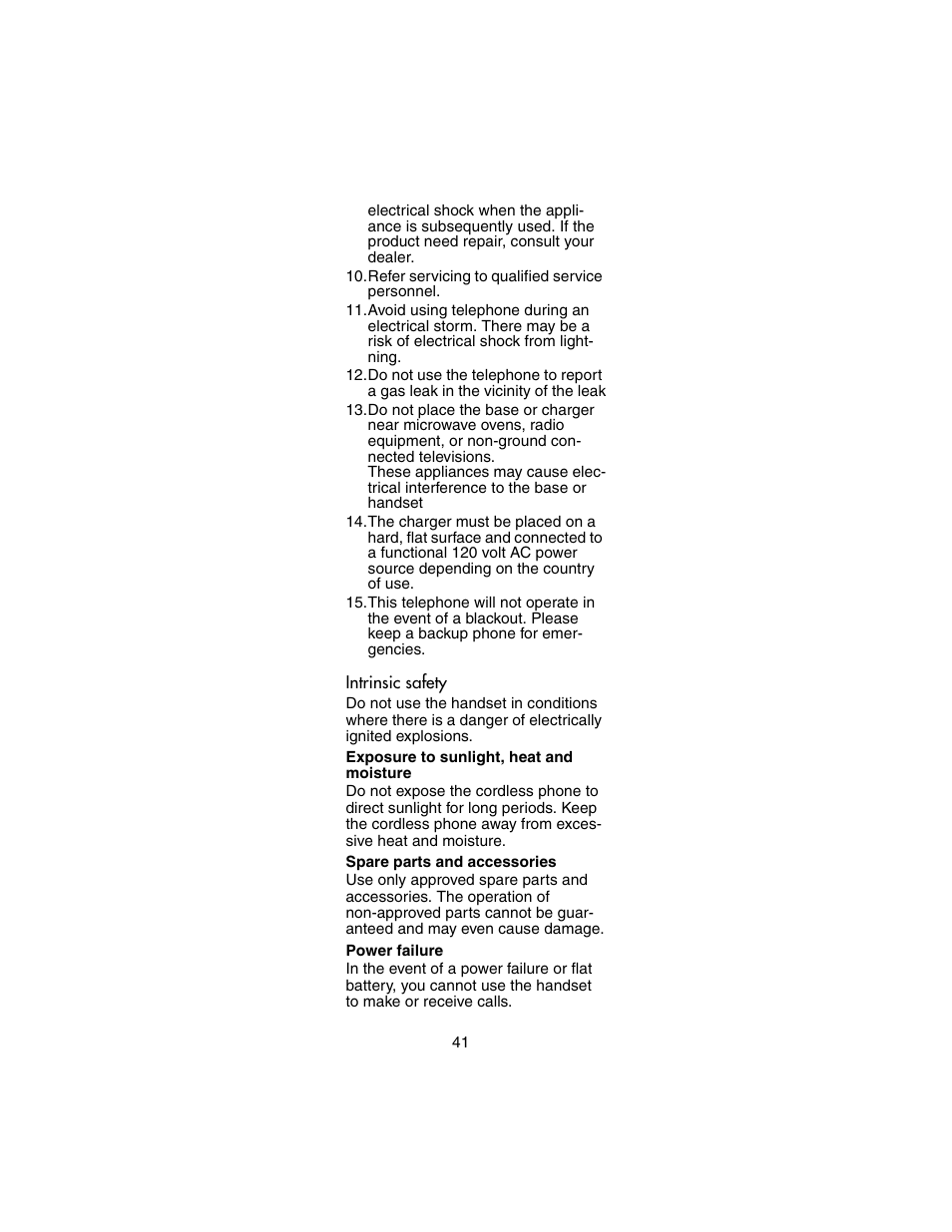Intrinsic safety | Nortel Networks 744X User Manual | Page 41 / 52
