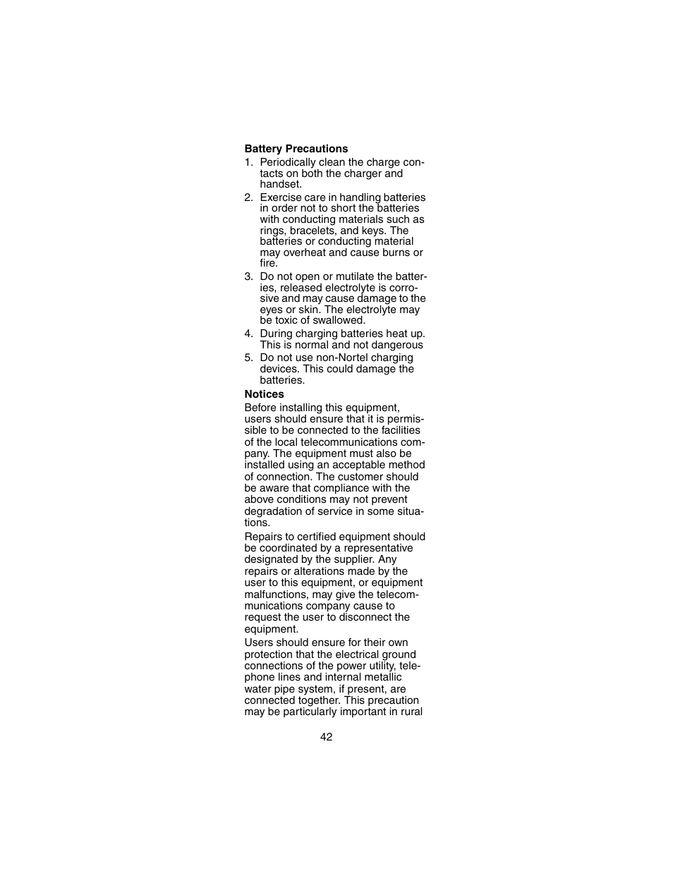 Nortel Networks 744X User Manual | Page 42 / 52