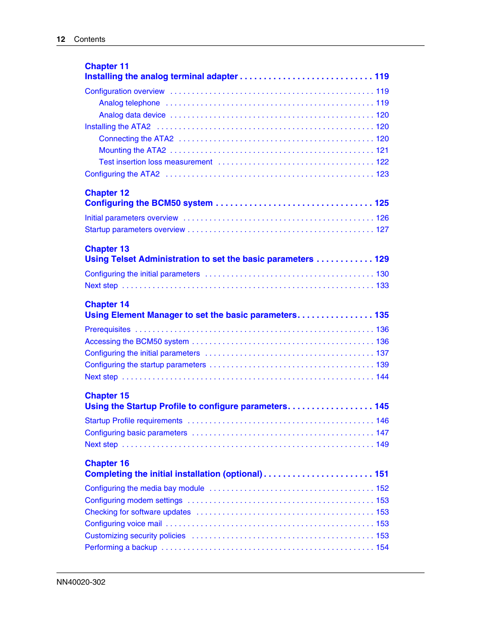 Nortel Networks BCM50 User Manual | Page 12 / 280