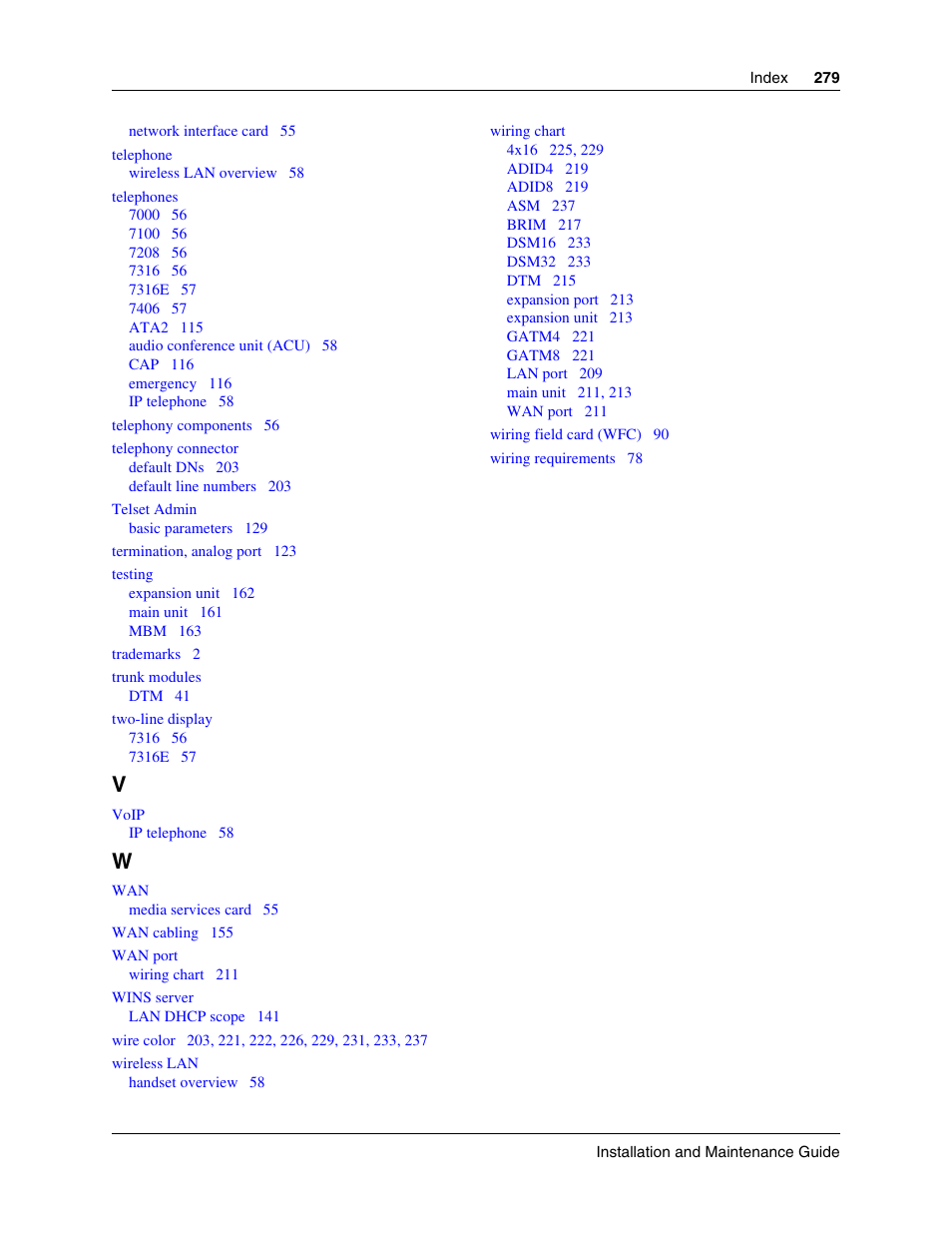 Nortel Networks BCM50 User Manual | Page 279 / 280