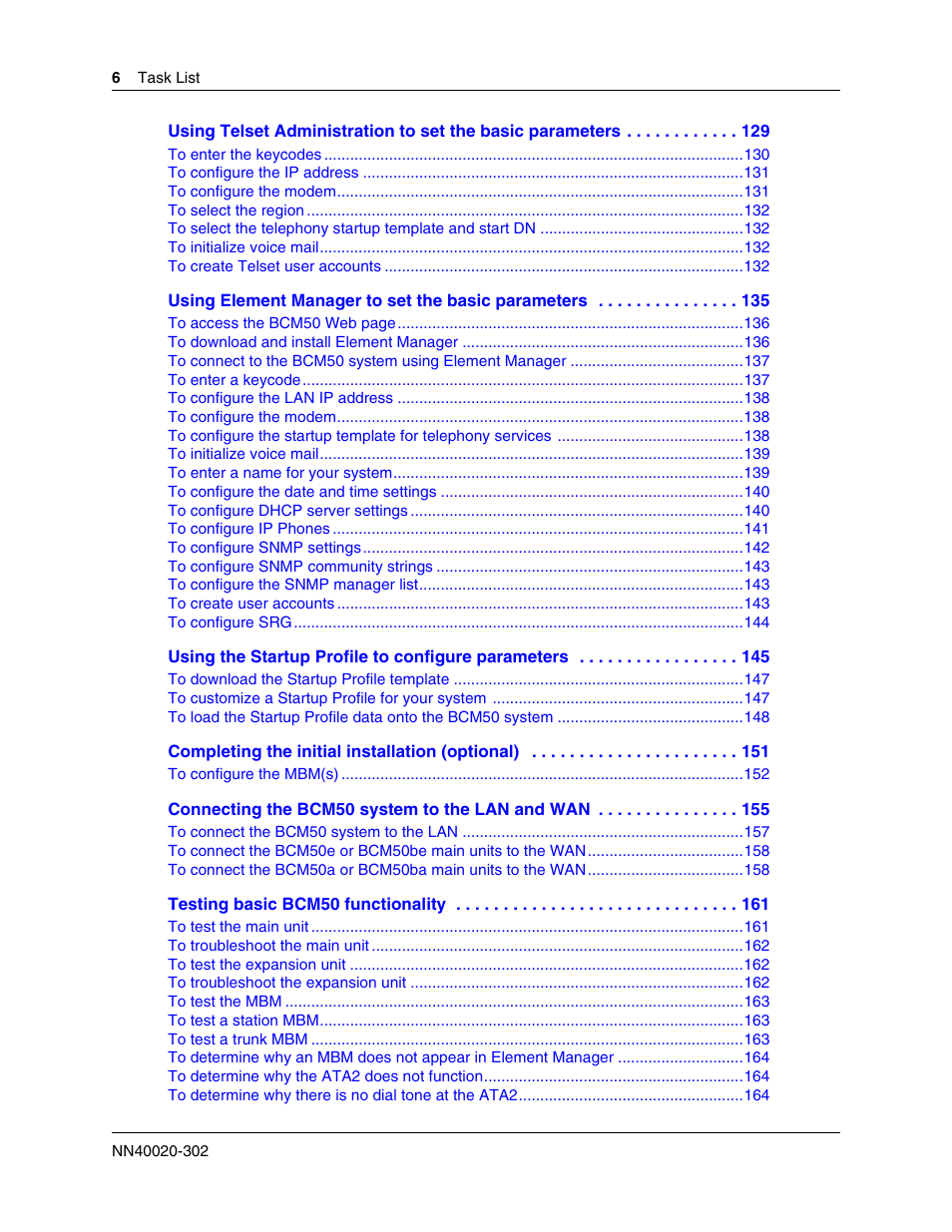 Nortel Networks BCM50 User Manual | Page 6 / 280