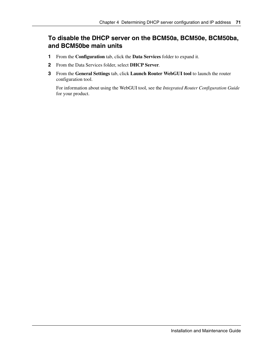 Bcm50be main units | Nortel Networks BCM50 User Manual | Page 71 / 280