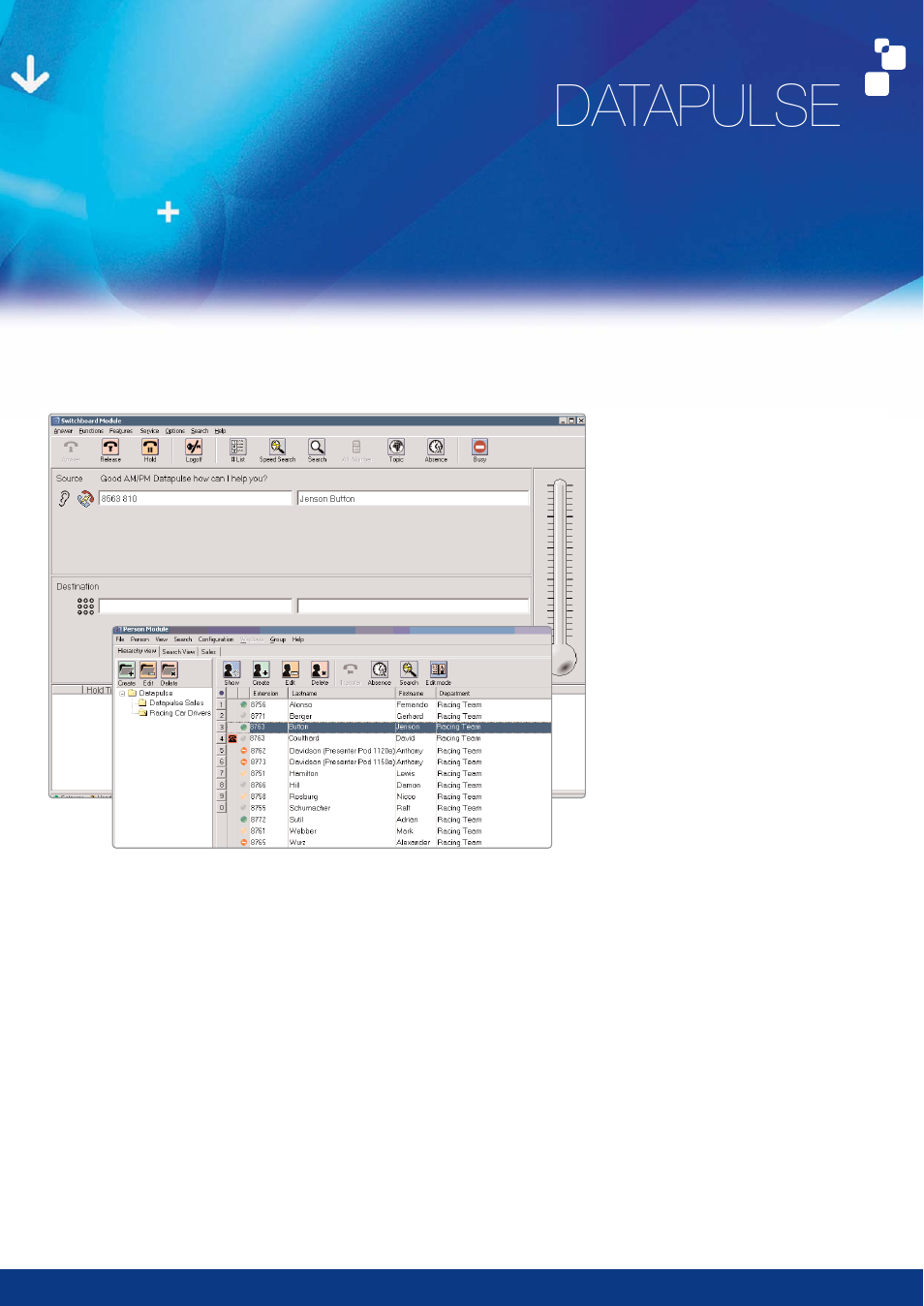 Datapulse, Screen-based console for nortel’s cs1000 | Nortel Networks INTUITION 1000 User Manual | Page 3 / 4