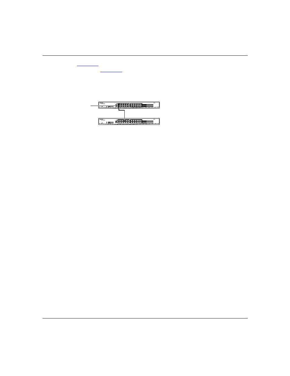 Bridging, Bridging -4, Figure 2-3 | Daisy-chained hubs -4 | Nortel Networks 60-12T User Manual | Page 26 / 40