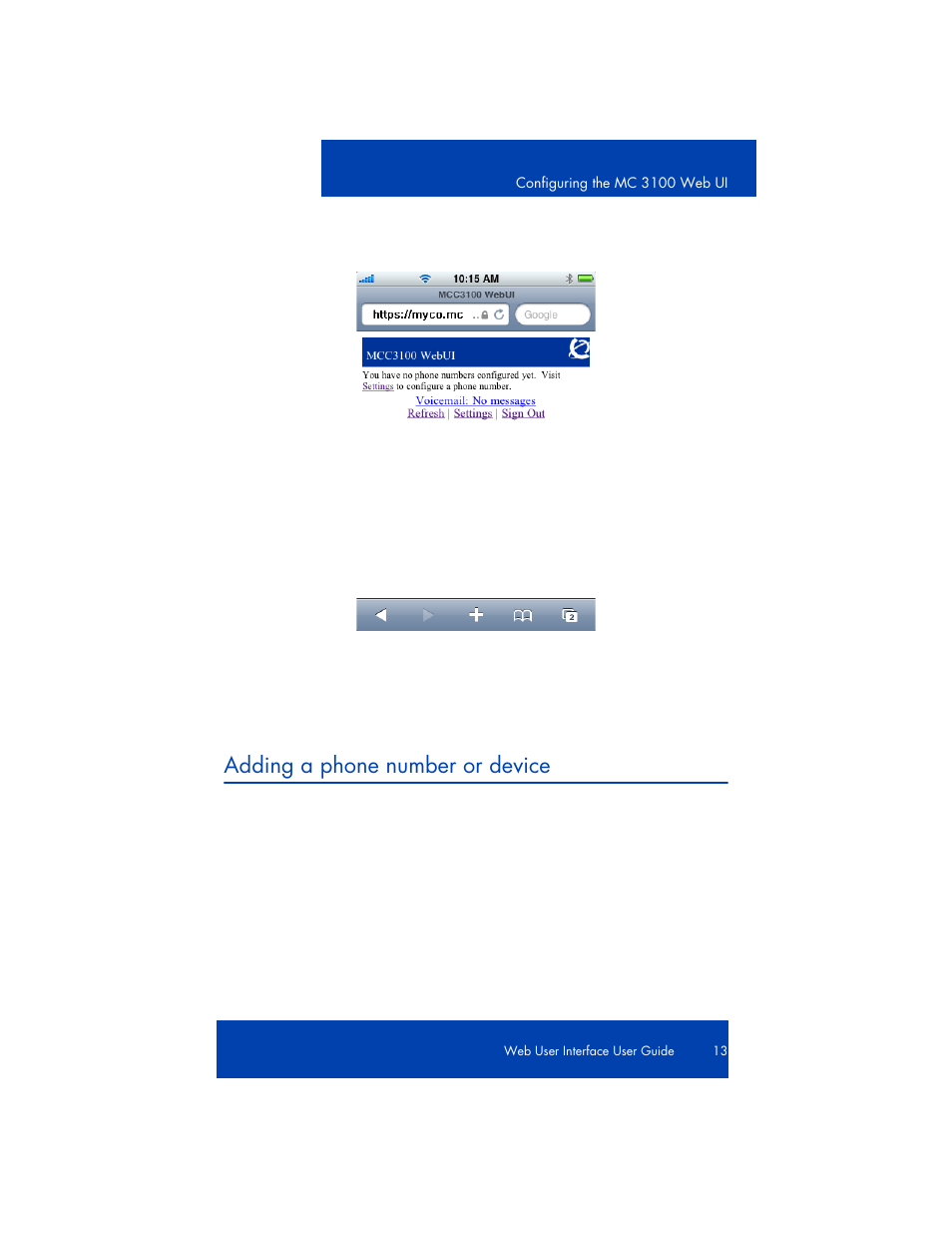 Adding a phone number or device | Nortel Networks 3100  EN User Manual | Page 13 / 34