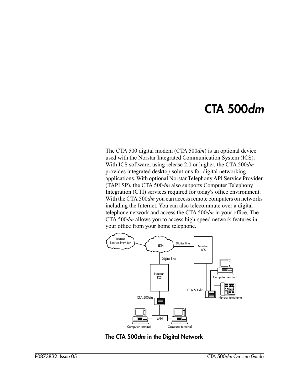 Nortel Networks CTA 500dm User Manual | 86 pages