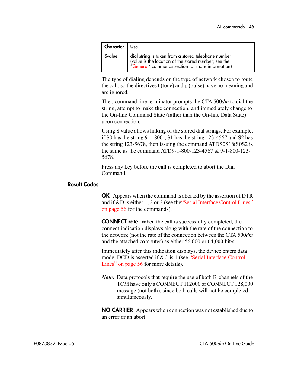 Nortel Networks CTA 500dm User Manual | Page 45 / 86