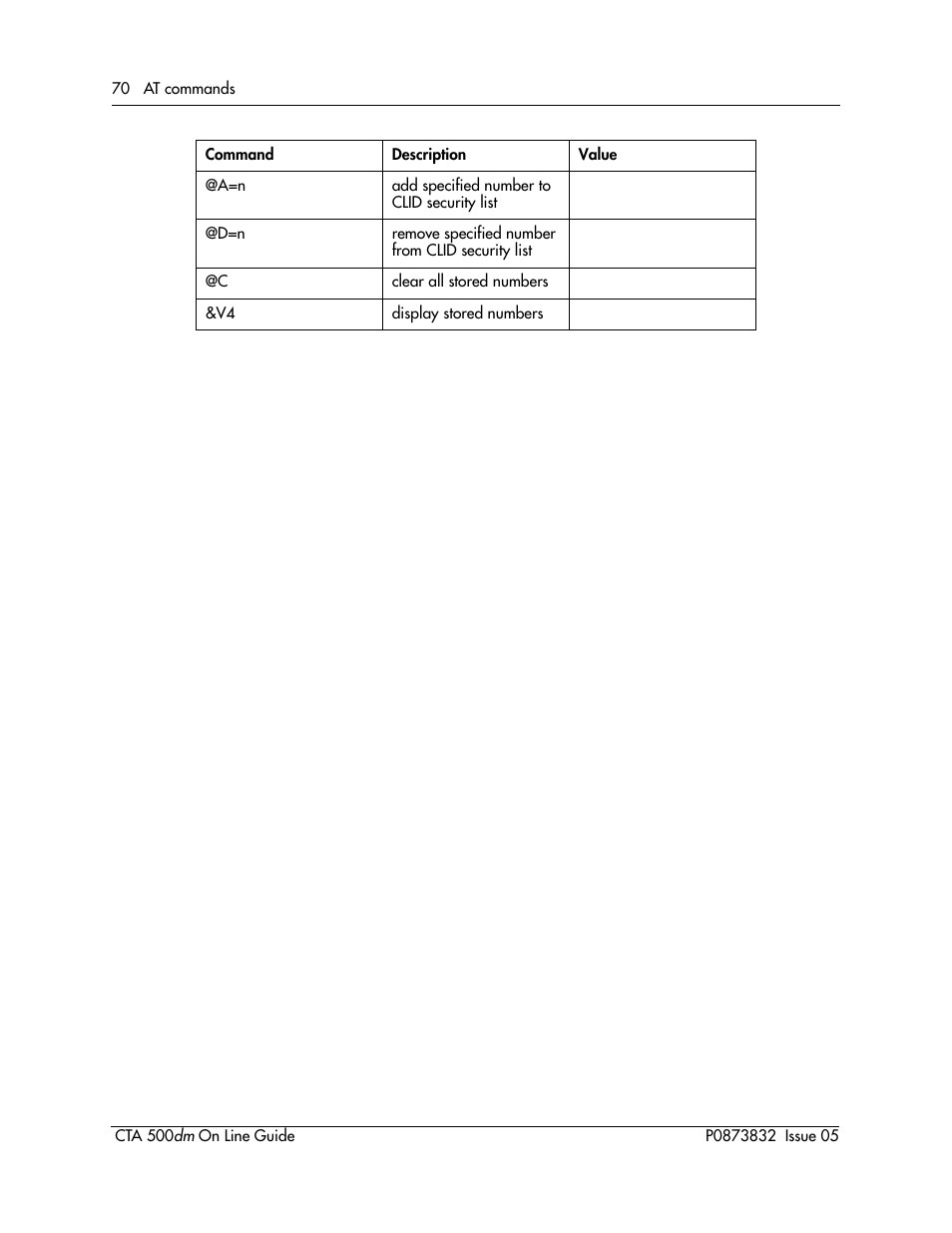 Nortel Networks CTA 500dm User Manual | Page 70 / 86