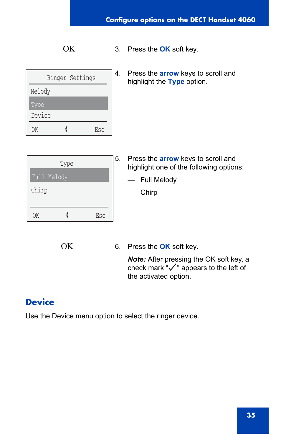 Device | Nortel Networks 4060 User Manual | Page 35 / 174