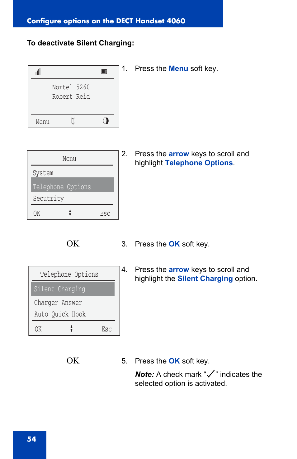 Nortel Networks 4060 User Manual | Page 54 / 174